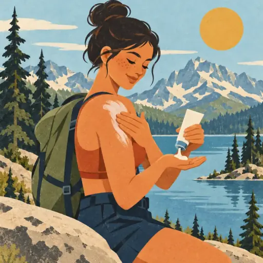 Tranh minh họa từ suncream