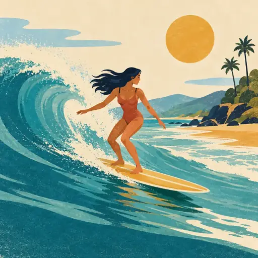 Tranh minh họa từ surf