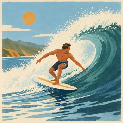 Tranh minh họa từ surfing