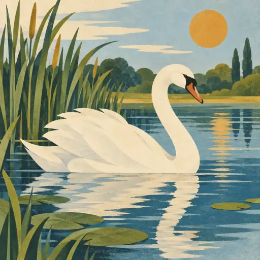 Tranh minh họa từ swan