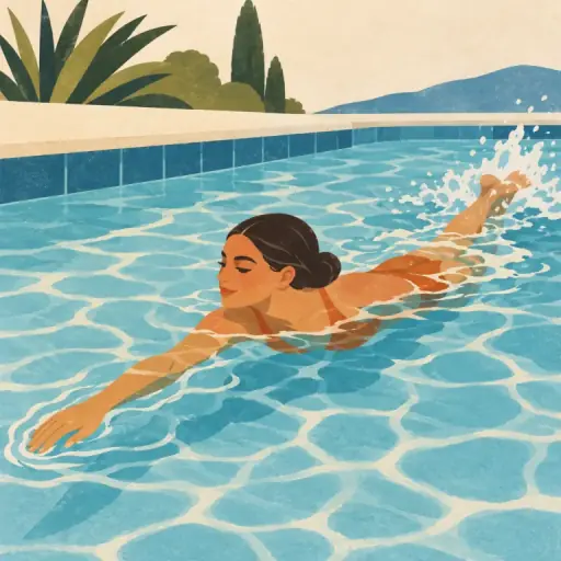 Tranh minh họa từ swim