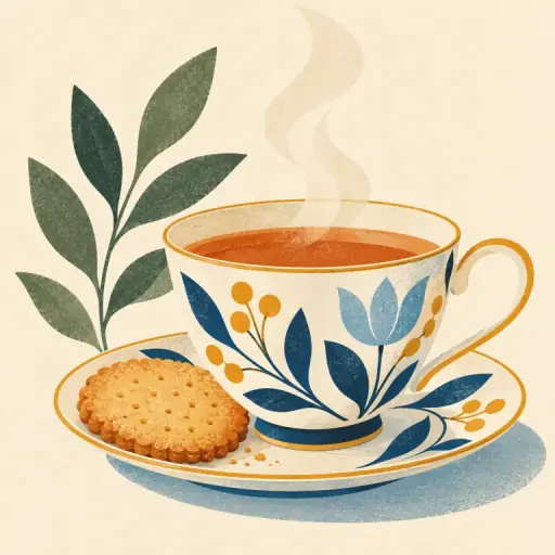 Tranh minh họa từ teacup
