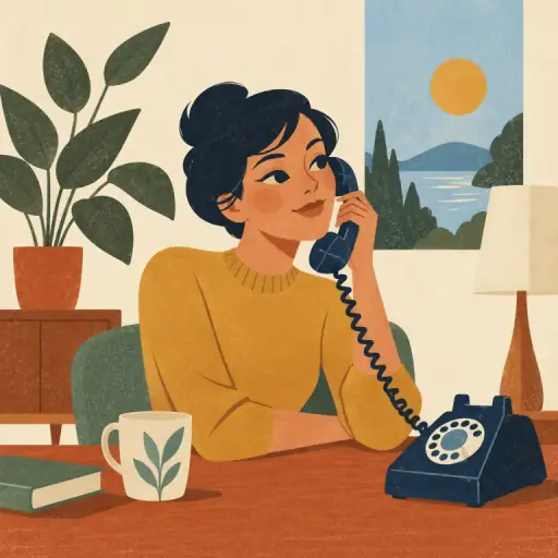 Tranh minh họa từ telephone