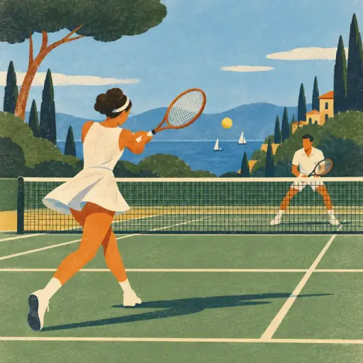 Tranh minh họa từ tennis