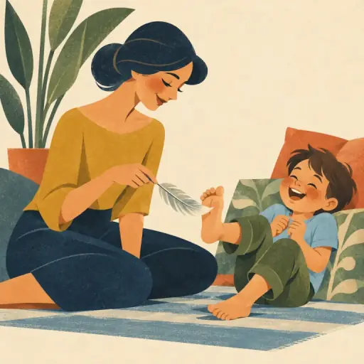 Tranh minh họa từ tickle