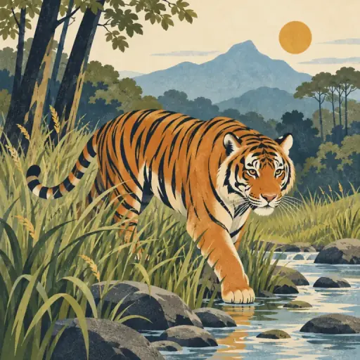 Tranh minh họa từ tiger
