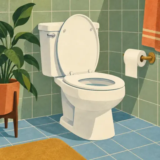 Tranh minh họa từ toilet