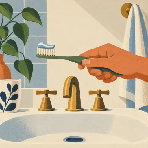Tranh minh họa từ toothbrush