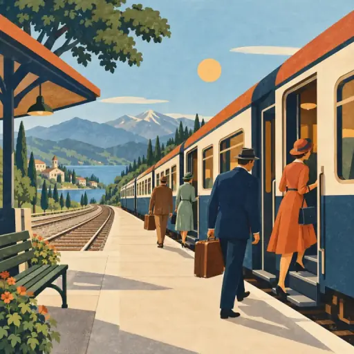 Tranh minh họa từ train