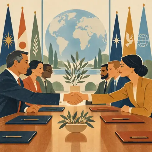 Tranh minh họa từ treaty