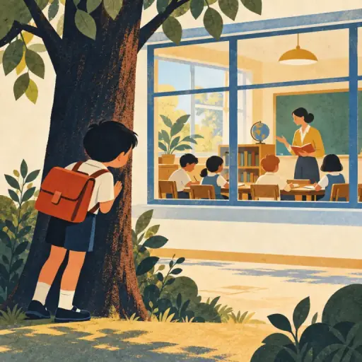 Tranh minh họa từ truant