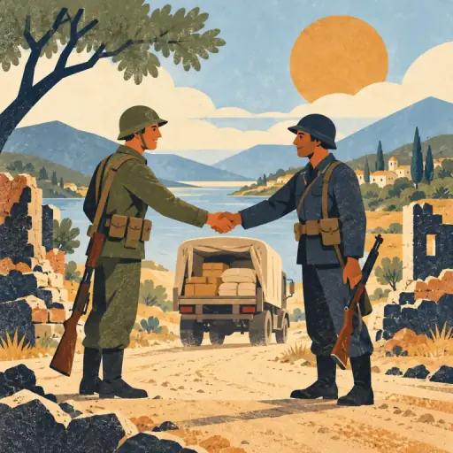 Tranh minh họa từ truce