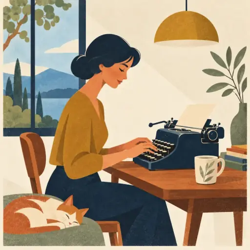Tranh minh họa từ typewriter