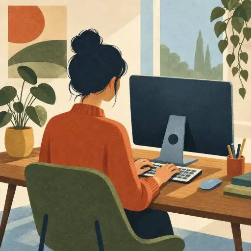 Tranh minh họa từ typing