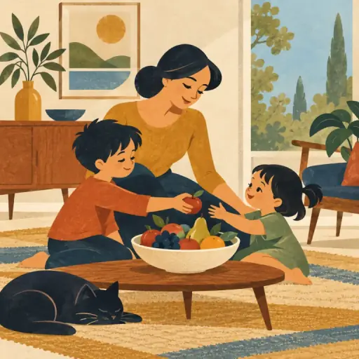 Tranh minh họa từ upbringing