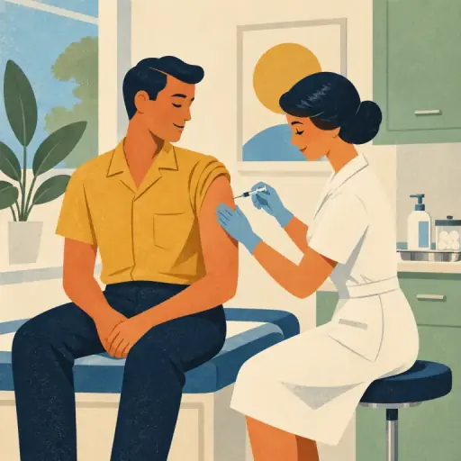 Tranh minh họa từ vaccinate