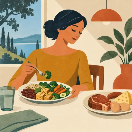 Tranh minh họa từ vegan