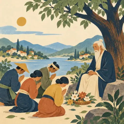 Tranh minh họa từ venerate