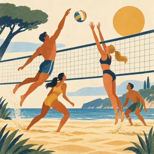 Tranh minh họa từ volleyball