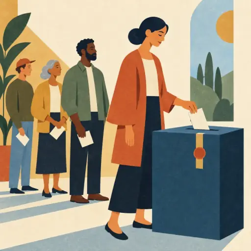 Tranh minh họa từ voter