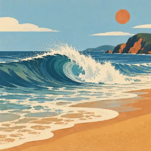 Tranh minh họa từ wave