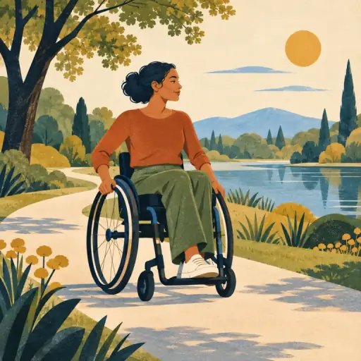 Tranh minh họa từ wheelchair