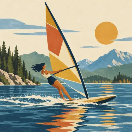 Tranh minh họa từ windsurfing