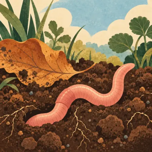 Tranh minh họa từ worm
