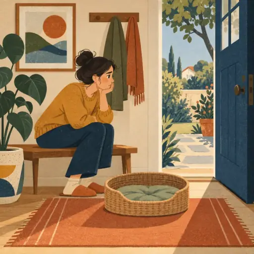 Tranh minh họa từ worried