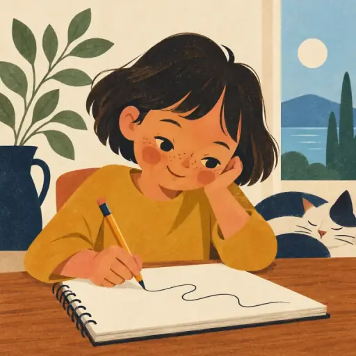 Tranh minh họa từ write