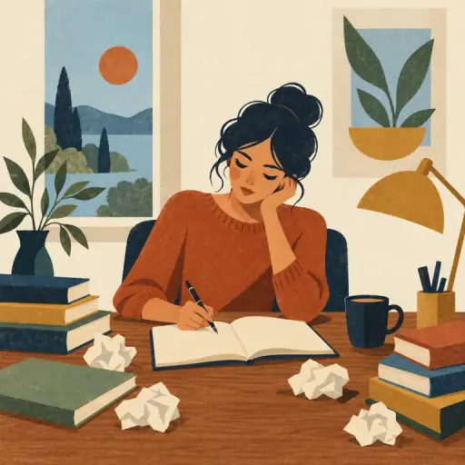 Tranh minh họa từ writer