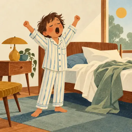 Tranh minh họa từ yawn