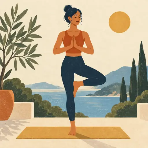 Tranh minh họa từ yoga